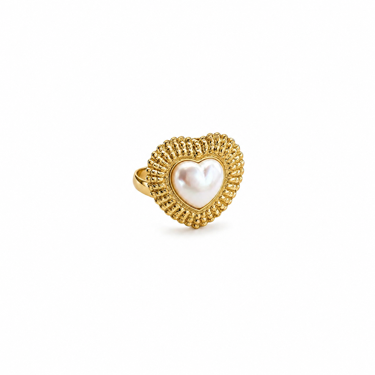 Gold Heart-Shaped Ring