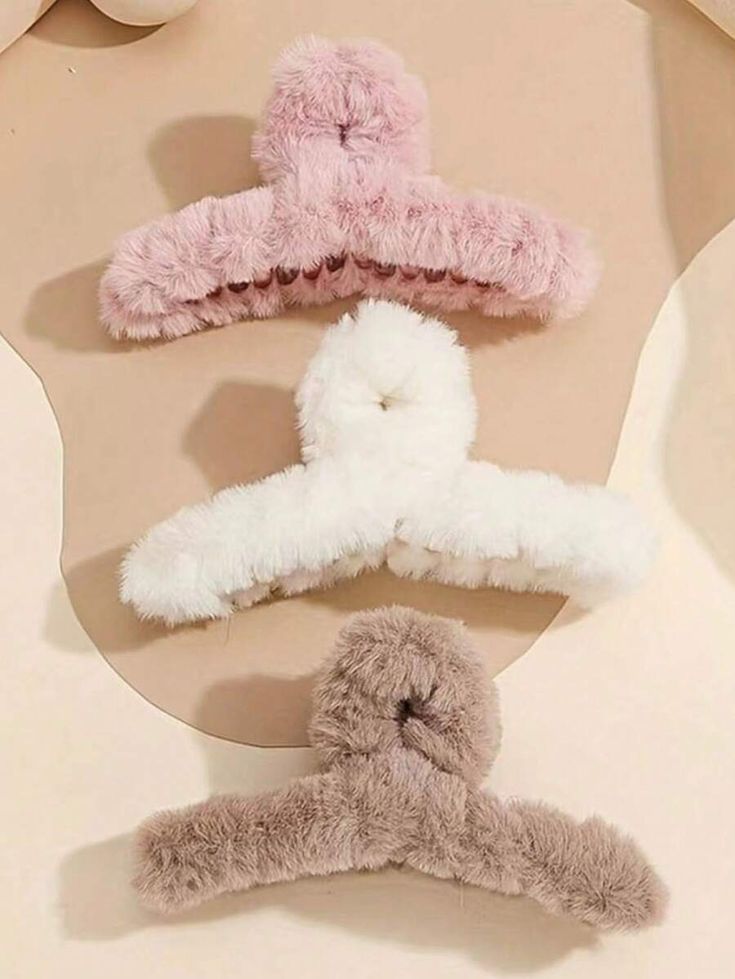 Plush Fur Hair Clip