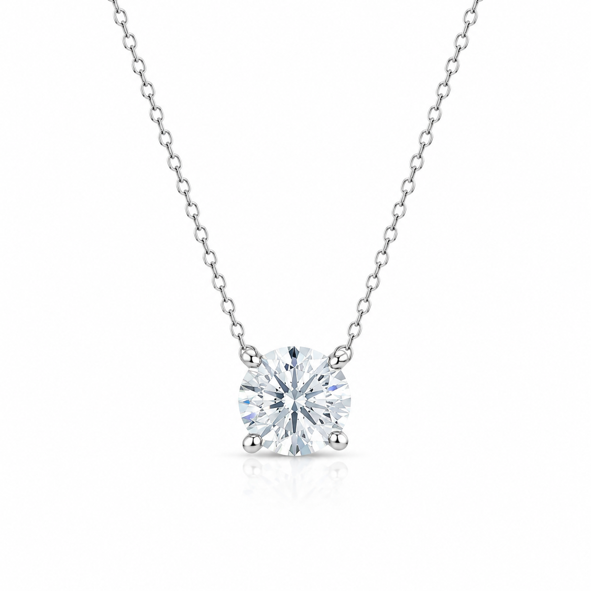 Silver Diamond Pendant