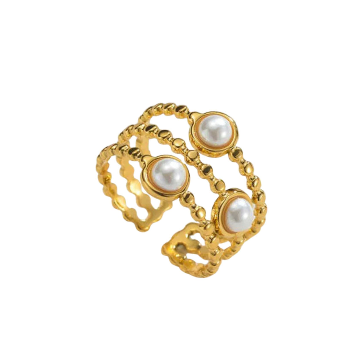 Double Stone Adjustable Ring