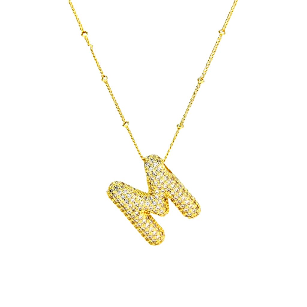 M Bubble Necklace