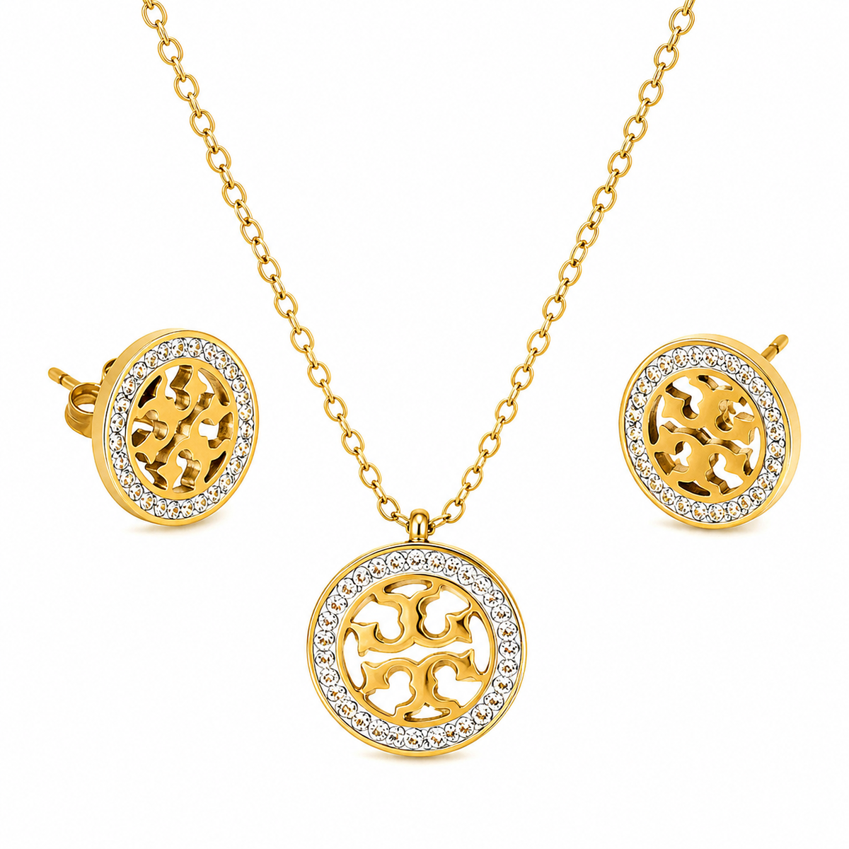 Elara Pendant and Studs