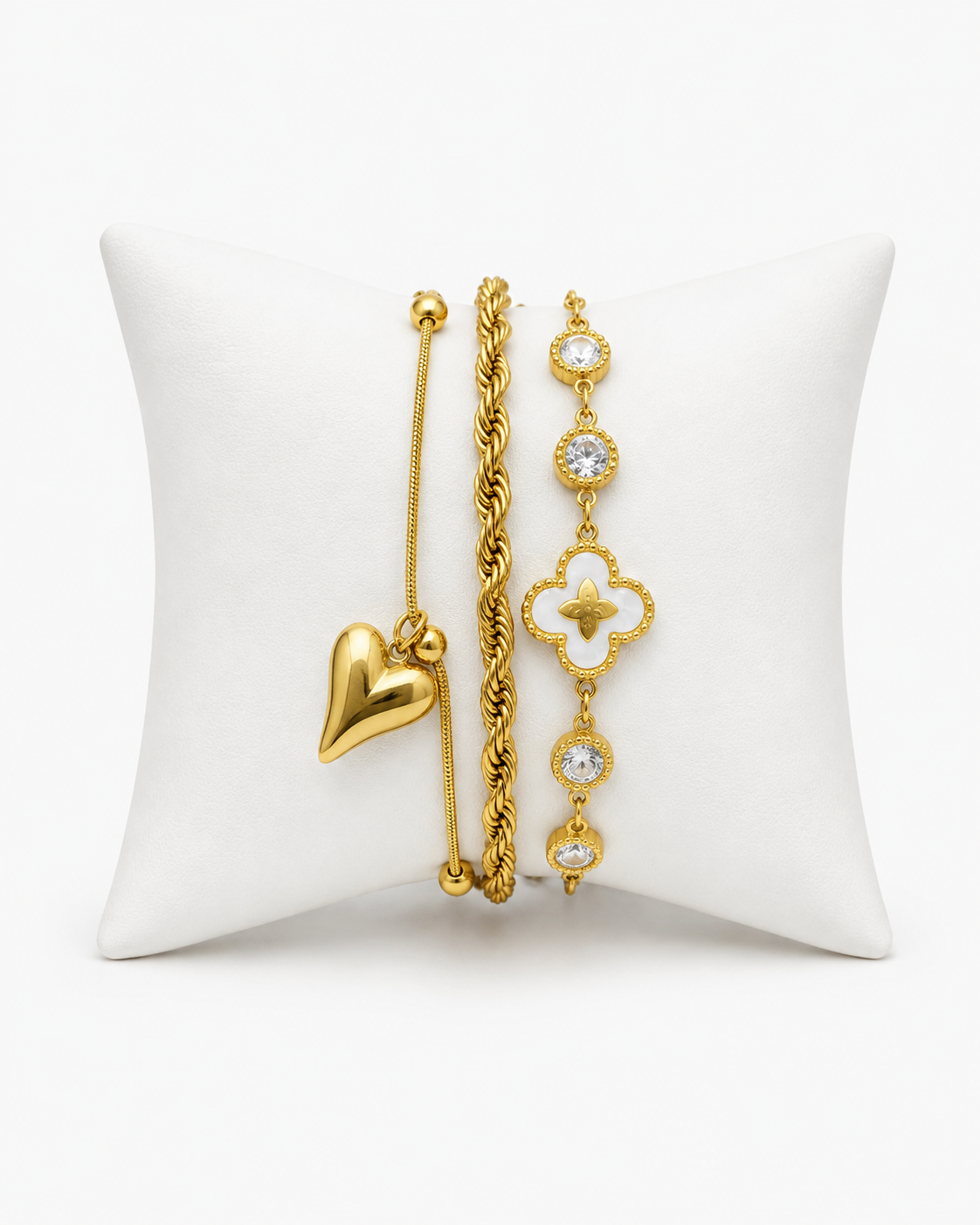 Divine Heart Bracelet Stack