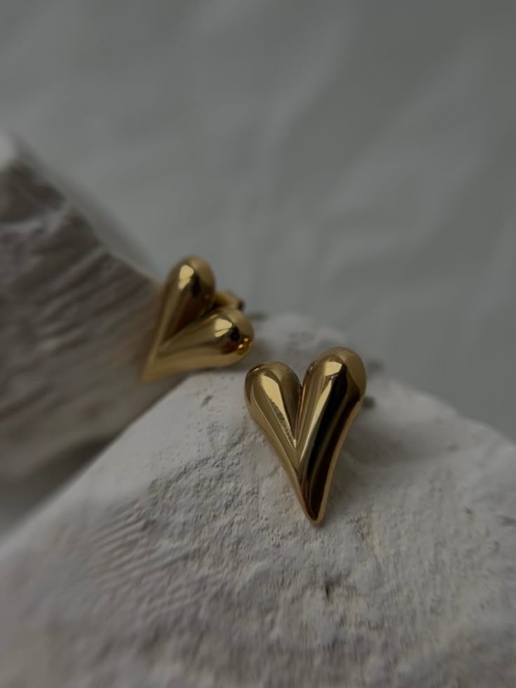 Long Heart Earrings