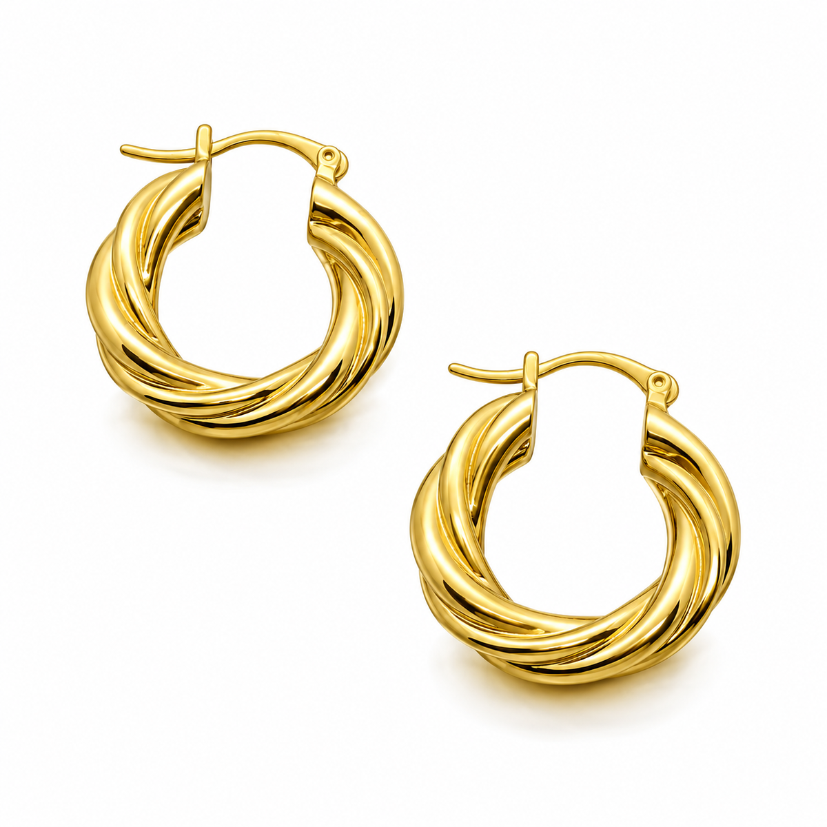 Dainty Twisted Hoops