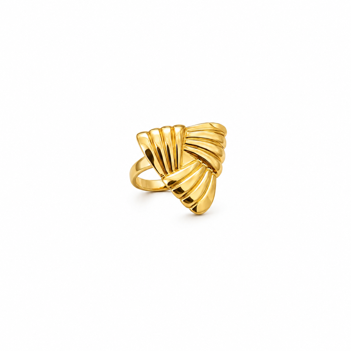 Triangle Statement Chunky Adjustable Ring