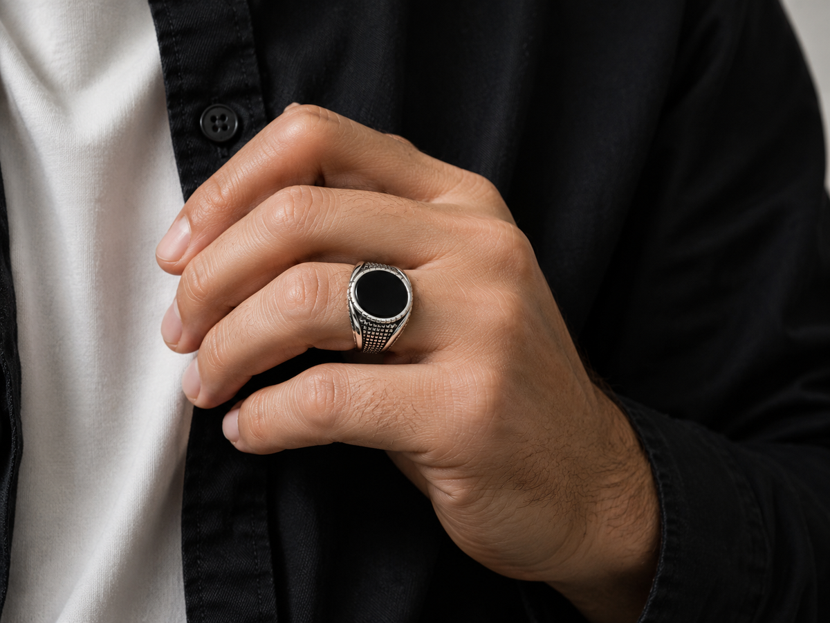 Silver Signet Ring for Men