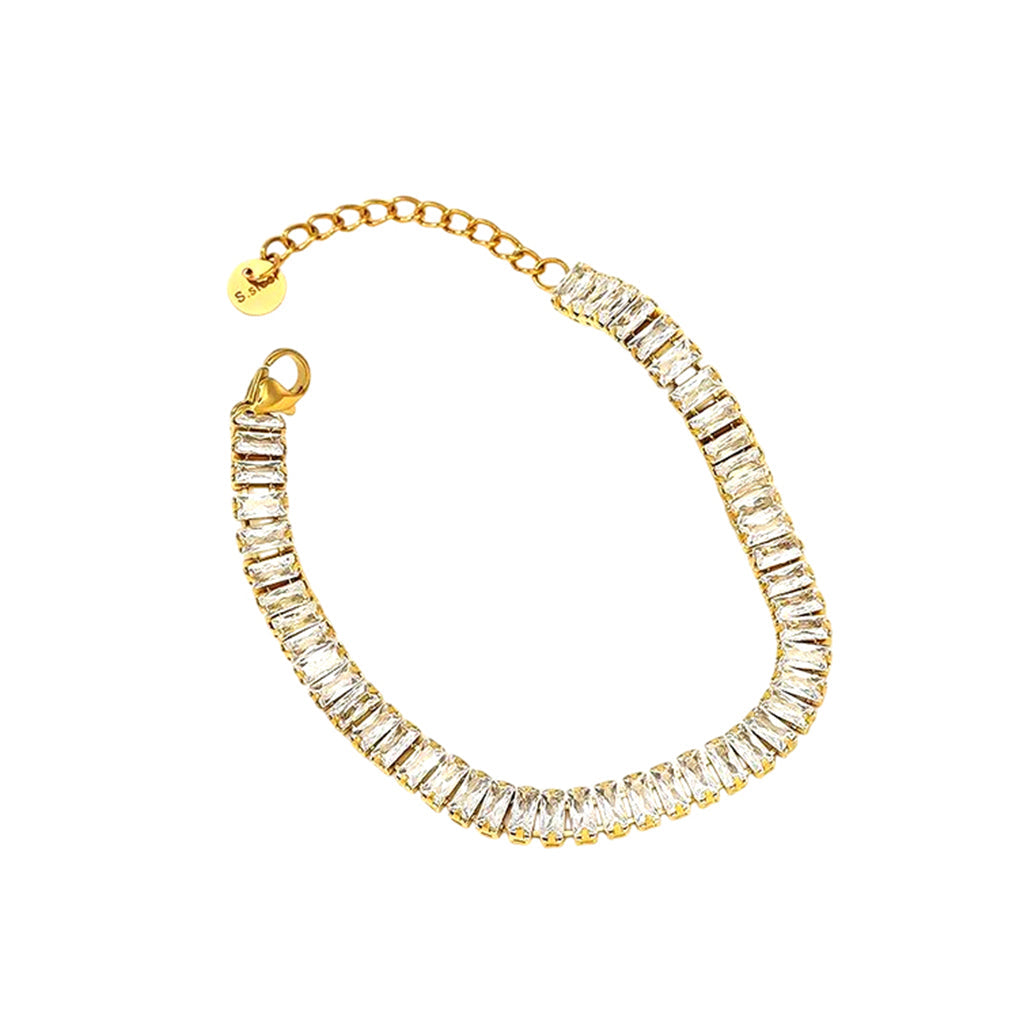 Golden Tennis Bracelet